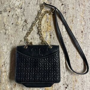 Black Quilted Chain Shoulder Bag